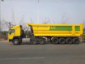 Quality Steel Self Dumping Trailer3 Axles Trailer with ABS Anti-lock Braking System wholesale