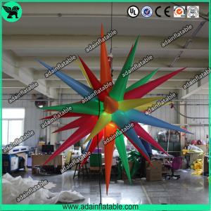 Quality Colorful Inflatable Rainbow Star For Wedding Hanging Decoration wholesale