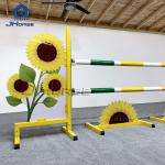 High Safety Solid PVC Horse Jumps Equipment For Professional Equestrians