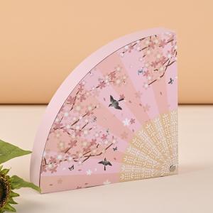 Quality Fan shaped packaging gift box, customized scarf, lipstick, gift paper box, world cover, color box, gift box, customized wholesale