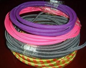 Quality Polyster Pet Expandable Braided Sleeving Black For Electrical Cables / Power Cord wholesale