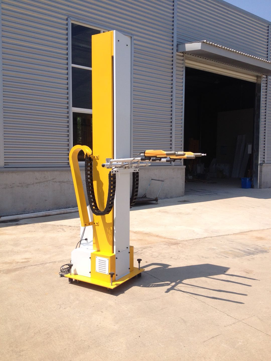 powder coating curing line with heating exchange box