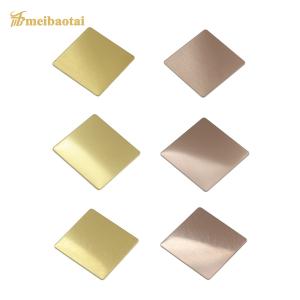 Quality Brushed Hairline Stainless Steel Sheet Vibration SS plate Pvd Color Coating ASTM wholesale