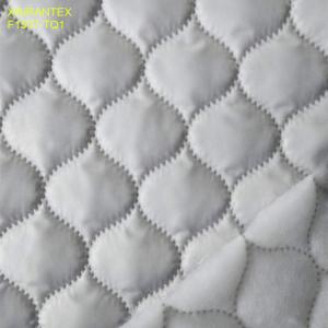 Quality F1507-TQ1 ultrasonic embossing laminating 100% polyester termo qualiting fabric for winter heavy downcoat wholesale
