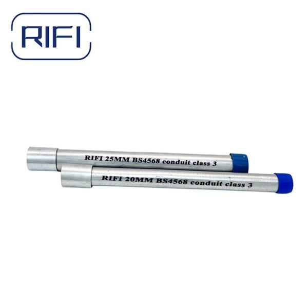 Cheap 25mm Class 4 Galvanised Conduit Electrical British Standard With Coupling for sale