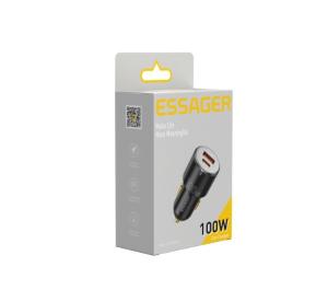Quality Type C USB A Fast Car Chargers 35W 65W 100W With Dual Port ABS Material wholesale