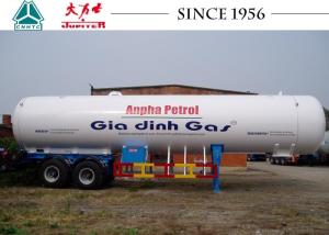 Quality Durable 2 Axle LPG Tank Trailer 11120*2500*4000 Dimension Cylindrical Shape wholesale