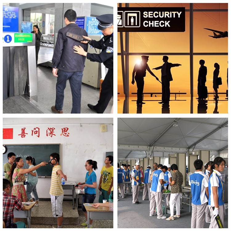 Circle Probe Hand Held Metal Detector Convenient Storage For Exhibition Security Check