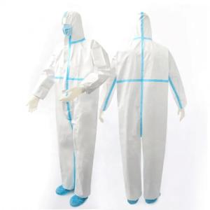Quality SMS PPE Disposable Infection Control Suits Safety Protective Surgical Isolation Gown wholesale