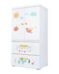 Metal Steel Home Furniture Smart Picture Design Children Wardrobe Cabinet For