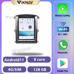 Quality 12.1 Inch Screen Stereo For 2003-2007 Toyota cruiser LC100 Navigation GPS Multimedia DVD Player Wireless Carplay wholesale