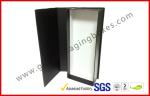 Handmade Matt Black Paper Gift Packaging Boxes , Spot UV Hard Board for Hair