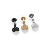 Heart shaped lip ring stainless steel body piercing jewelry labret ring