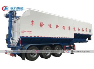 Quality SGS 3 Axle 60M3 Bulk Feed Tanker Semi Trailer With Electric Hydraulic Auger wholesale