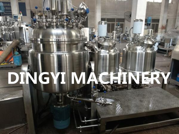 200L Stainless Steel Vacuum Mixer Machine , Industrial Mixing Equipment Button