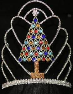 Quality Christamas tree pageant crowns custom logo tall pageant tiaras wholesale pageant crowns supplier manufactuer pai crown wholesale