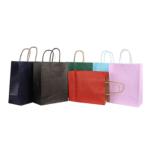150g Eco Friendly Kraft Paper Bag For Shopping Embossing Debossing, bag with