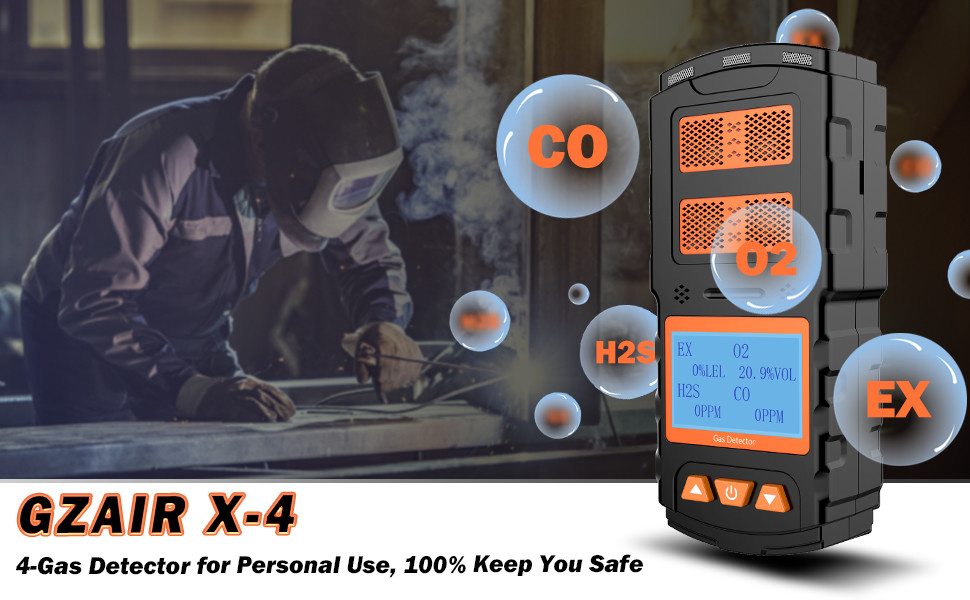 ODM Rugged Multigas Detector 4In1 For Confined Space Carbon Monoxide Leak