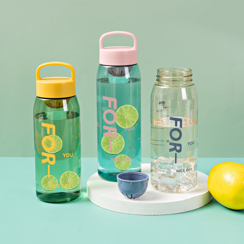 50 Oz 700ml Water Bottle Plastic Flower Tea Personalized Plastic Water Bottles In Bulk With Printing Logo For Sports Offices Homes