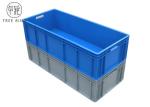 Long Large Heavy Duty Plastic Storage Boxes With Hinged Lids 900 * 400 * 230mm