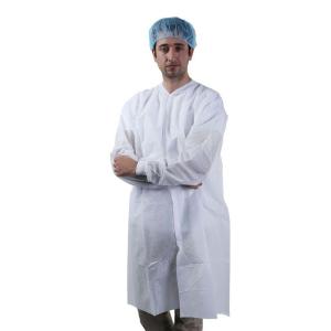 Quality SMS Disposable Lab Coats Personal Protective Clothing Water Resistance wholesale