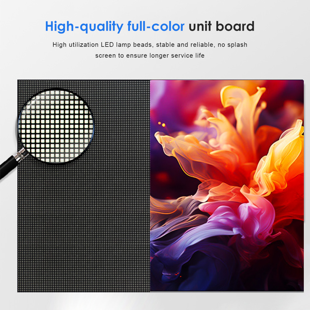 Customized Indoor LED Display Module P2.5 P3 P3.076 P4 LED Panel Module With Lightweight Cabinet