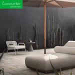 Teak Outdoor Sunlounger Garden Furniture Recliner Solid Wooden Teak Lounge