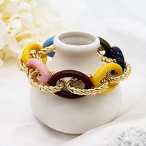 Quality Rainbow Color Luxury Men Infinity Bracelet Alloy Beaded Bracelets Jewelry wholesale