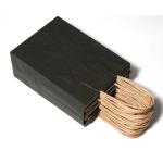 Reinforced Handle 32x11x25cm Brown Kraft Paper Bags 100% Recyclable