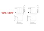 Compact Vat Vacuum Valves DN25 Flange 0.4 ～ 0.7 MPa Air Compression