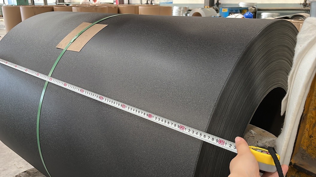 Textured Painted Black Color Coil Super HDP Beckers Z275 Matt PPGI Pre Painted