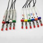 Schiller 10 Lead Banana EKG Cables 3.6M Length 10 Resistor AHA Standard