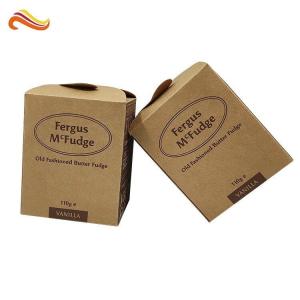 Quality Offset Printing Ivory Board Kraft Paper Box For Handmade Fudge wholesale