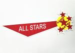 Red Yellow Football Team Patches Bright Color For Letterman Jackets