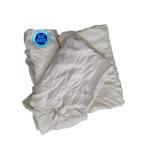 IMPA 232906 Reclaimed Cotton Cut Used T-shirt Cloth Printed WHITE Rag 10kg White
