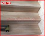 Solid Wood Staircase VK65S Wooden Handrail Tread Beech ,Railing tempered glass,