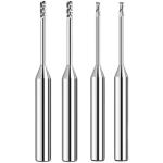 Tungsten Carbide Flat End Mill Cutter Micro Diameter For Aluminum Alloy
