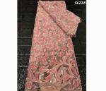 Hot selling French Lace Fabric High Quality Embroidery Velvet Tulle Lace Fabric