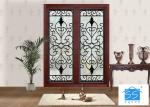 Mosaic Metal Front Doors With Glass Custom Spray Coating Hot Dip Galvanize