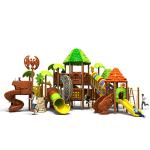 Commercial Kids Plastic Tube Slide Outdoor Playground Amusement Swing Set
