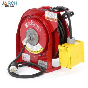 Quality Electric Spring Driven Cord Retractable Hose Reel 45 Feet Of 12/3 Cord GFCI Dual Outlet wholesale
