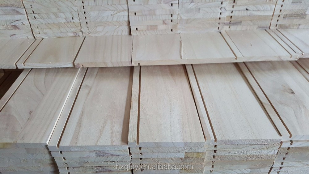 Solid Paulownia Wood Furniture Drawer Board 3mm-55mm Thickness