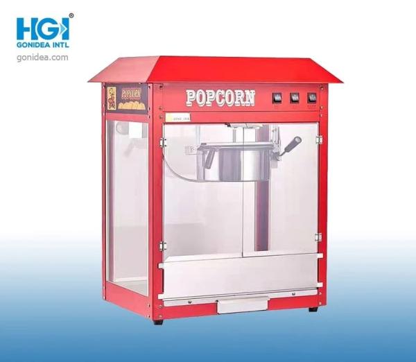 Double Boiler Vertical Automatic Commercial Popcorn Maker Machine Stainless