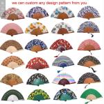 Chinese PVC Bamboo Foldable Hand Fan for Home Restaurant Bar Hotel Wedding Super