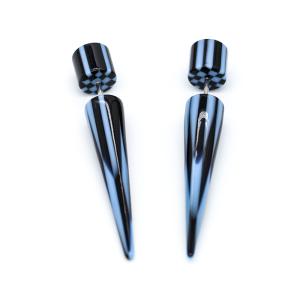 Quality 316 Stainless Steel Ear Tapers Piercing Jewelry Acrylic Faux 50mm wholesale