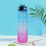 Leak Proof Tritan Water Bottle 32 Oz Water Bottle With Time Marker BPA Free