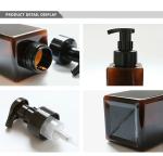 Rectangle / Square PETG Plastic Bottle Body Cream Plastic Lotion Bottles With