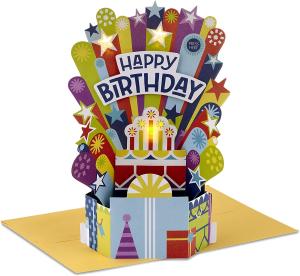 China Customized Logo Musical and Illuminated 3D Birthday Cards OEM/ODM Accepted on sale