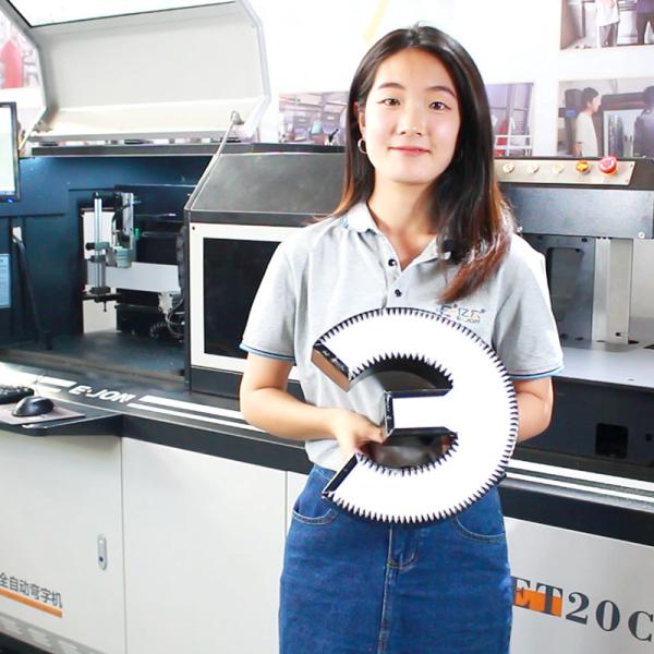 Flat Metal Slotting System EJON Channel Letter Bending Machine with V-Cutting