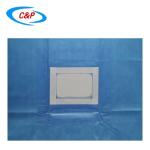 Fenestrated Disposable Surgical Drape Towel With Hole Blue Green